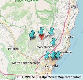 Mappa Via Terre di Santa Lucia, 95030 Mascalucia CT, Italia (6.68909)