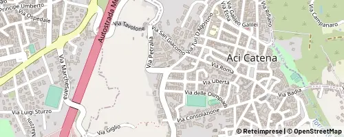 Mappa Aci Catena