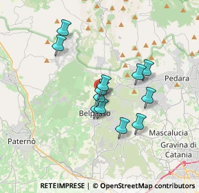 Mappa Via Giacomo Leopardi, 95032 Belpasso CT, Italia (3.08417)