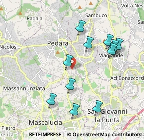 Mappa Via Aldo Fabrizi, 95030 Pedara CT, Italia (2.2)