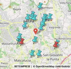 Mappa Via Aldo Fabrizi, 95030 Pedara CT, Italia (2.0425)