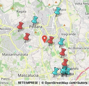 Mappa Via Aldo Fabrizi, 95030 Pedara CT, Italia (2.72923)