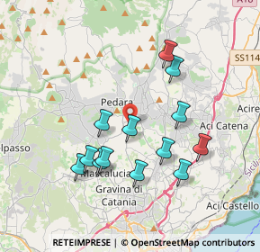 Mappa Via Aldo Fabrizi, 95030 Pedara CT, Italia (3.90231)