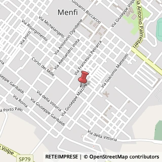Mappa Via Giuseppe Mazzini,  132, 92100 Menfi, Agrigento (Sicilia)