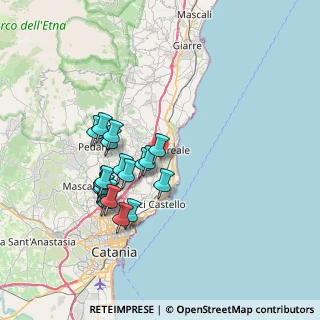 Mappa Via Rosario Messina, 95024 Acireale CT, Italia (7.24421)