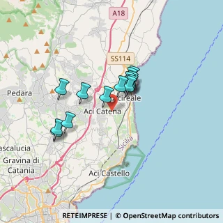 Mappa Via Rosario Messina, 95024 Acireale CT, Italia (2.83786)