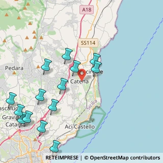 Mappa Via Rosario Messina, 95024 Acireale CT, Italia (5.73429)