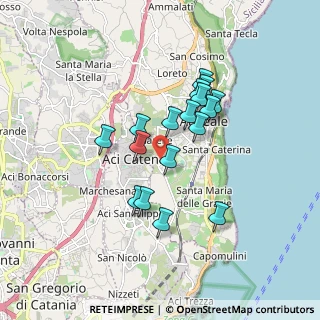 Mappa Via Rosario Messina, 95024 Acireale CT, Italia (1.60059)