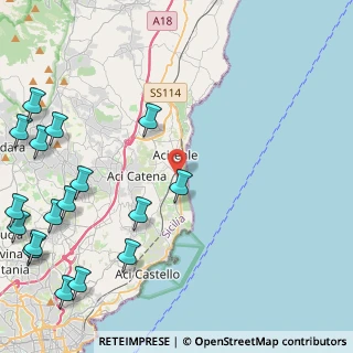 Mappa Via delle Terme, 95024 Acireale CT, Italia (7.28647)