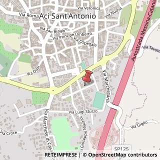 Mappa Via Giovanni Pascoli, 10, 95025 Aci Sant'Antonio, Catania (Sicilia)