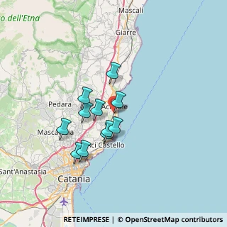 Mappa Via dell' Agrumicoltura, 95024 Acireale CT, Italia (6.07)
