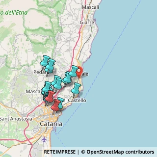 Mappa Via dell' Agrumicoltura, 95024 Acireale CT, Italia (8.06333)