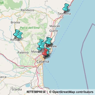 Mappa A18 Messina - Catania, 95025 Aci Sant'Antonio CT, Italia (13.49733)