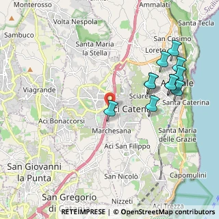 Mappa A18 Messina - Catania, 95025 Aci Sant'Antonio CT, Italia (2.41909)