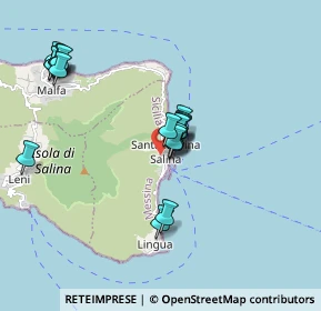 Mappa Via Rinascente, 98050 Santa Marina Salina ME, Italia (1.8165)