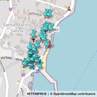 Mappa Via Enzo Geraci, 98050 Santa Marina Salina ME, Italia (0.12519)