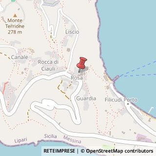 Mappa Via Rosa, 43, 98050 Lipari, Messina (Sicilia)