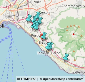 Mappa Via Vittorio Veneto, 80056 Ercolano NA, Italia (3.09727)