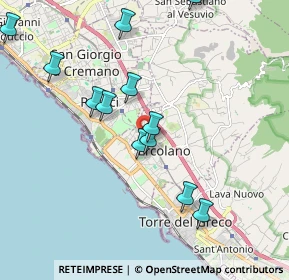 Mappa Via Vittorio Veneto, 80056 Ercolano NA, Italia (2.30154)