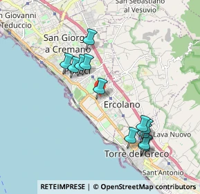 Mappa Via Savastano, 80056 Ercolano NA, Italia (1.98417)
