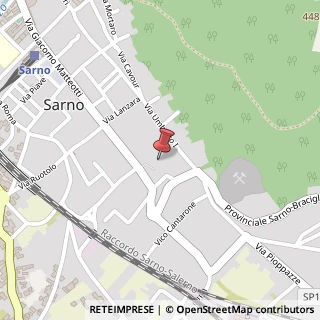 Mappa Via Gaetano Nunziante, 30, 84087 Sarno, Salerno (Campania)