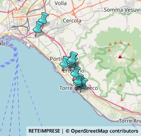 Mappa Via A. Bordiga, 80056 Ercolano NA, Italia (2.38818)