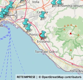Mappa Via A. Bordiga, 80056 Ercolano NA, Italia (6.64583)