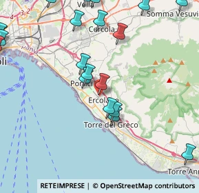 Mappa Via A. Bordiga, 80056 Ercolano NA, Italia (5.8485)