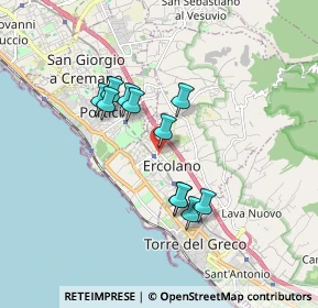 Mappa Via A. Bordiga, 80056 Ercolano NA, Italia (1.52636)