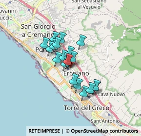 Mappa Via A. Bordiga, 80056 Ercolano NA, Italia (1.233)