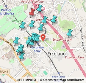 Mappa Via A. Bordiga, 80056 Ercolano NA, Italia (0.479)