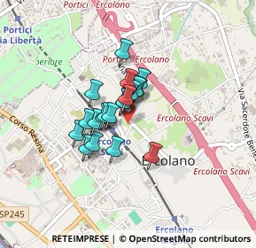 Mappa Via A. Bordiga, 80056 Ercolano NA, Italia (0.2765)