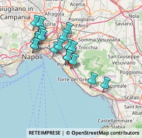 Mappa Via A. Bordiga, 80056 Ercolano NA, Italia (7.09)