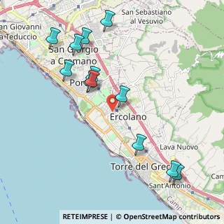 Mappa Via Alcide de Gasperi, 80055 Portici NA, Italia (2.40833)