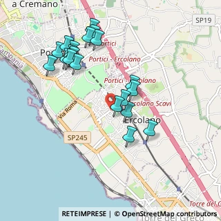 Mappa Via Alcide de Gasperi, 80055 Portici NA, Italia (1.058)