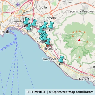 Mappa Via Alcide de Gasperi, 80055 Portici NA, Italia (3.03929)