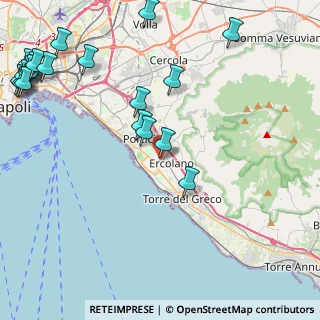 Mappa Via Alcide de Gasperi, 80055 Portici NA, Italia (6.5455)