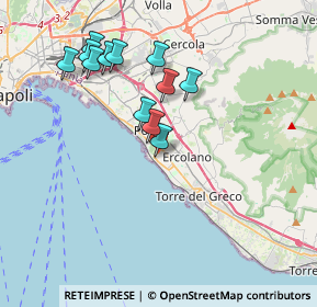 Mappa Vico Pasta, 80056 Ercolano NA, Italia (3.81333)