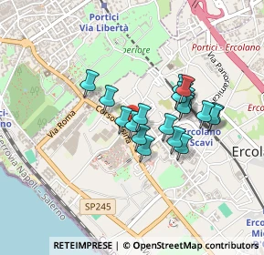 Mappa Supportico Due Vicoli, 80056 Ercolano NA, Italia (0.3545)