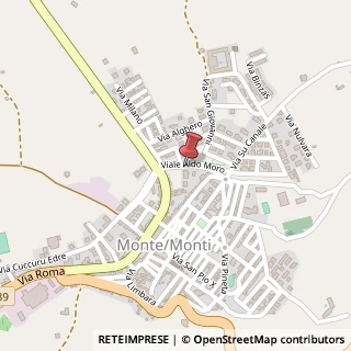 Mappa Viale Aldo Moro, 4, 07020 Monti OT, Italia, 07020 Monti, Olbia-Tempio (Sardegna)