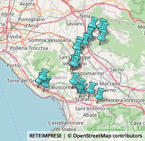 Mappa Via Vittorio Giordano, 80047 Terzigno NA, Italia (6.3115)