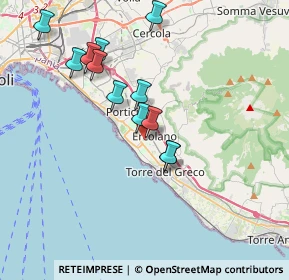 Mappa Via Aldo Moro, 80056 Ercolano NA, Italia (3.66917)