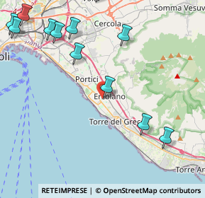 Mappa Via Aldo Moro, 80056 Ercolano NA, Italia (5.9875)