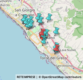 Mappa Via Aldo Moro, 80056 Ercolano NA, Italia (1.4715)