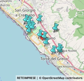 Mappa Via Aldo Moro, 80056 Ercolano NA, Italia (1.49667)