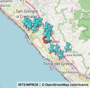 Mappa Via Aldo Moro, 80056 Ercolano NA, Italia (1.45125)