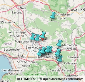 Mappa Trav. Via Acquarossa, 84087 Sarno SA, Italia (6.40357)