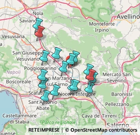 Mappa Trav. Via Acquarossa, 84087 Sarno SA, Italia (6.62765)