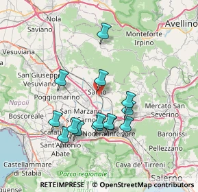 Mappa Trav. Via Acquarossa, 84087 Sarno SA, Italia (7.26071)