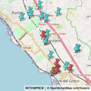 Mappa Via Guglielmo Marconi, 80056 Ercolano NA, Italia (1.3315)